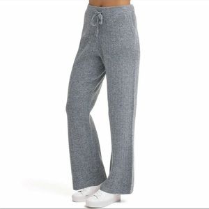 DKNY Gray Cashmere Blend Sweater Pants Medium